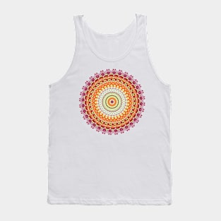 Orange Spice Mandala Tank Top